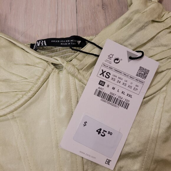 NWT ZARA | Corset Bustier Crop Tank Top | Sz. XS - Picture 3 of 4